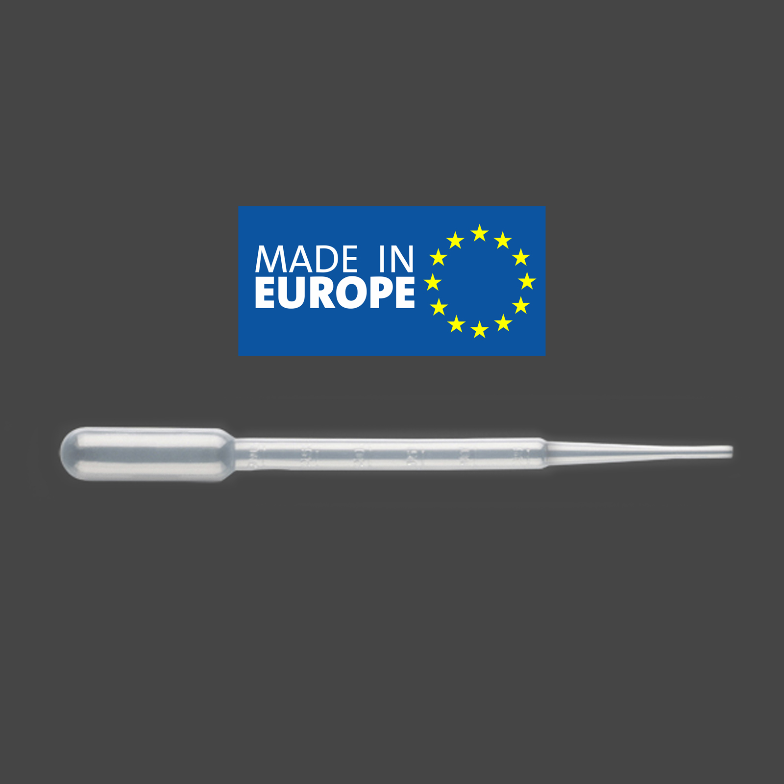 Піпетка Пастера Promed® 3 мл, нестерильна, з PE, F.L.MEDIСAL s.r.l, Італія.